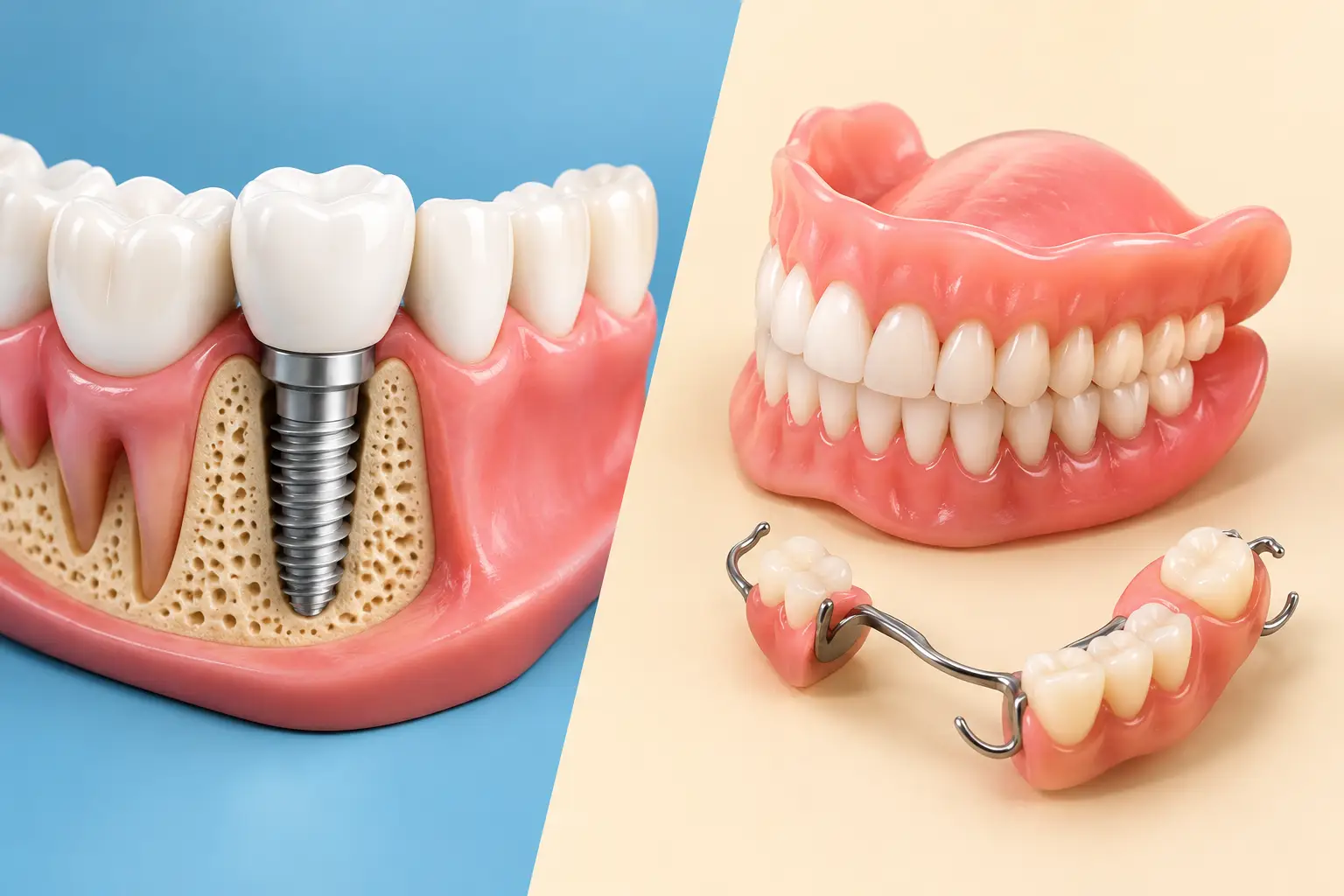 Implant Versus Denture: Which Feels More Natural?
